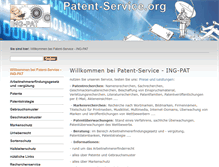 Tablet Screenshot of patent-service.org